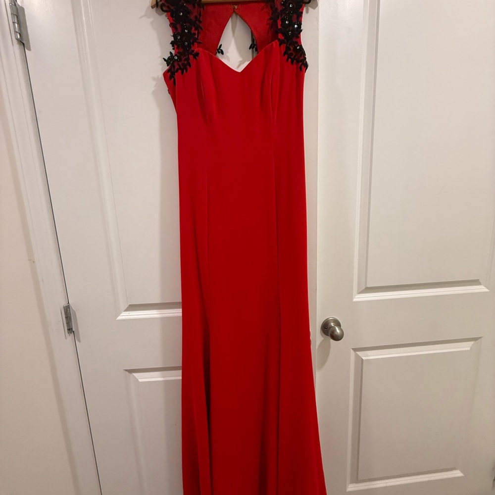 Elegant Red Evening Gown